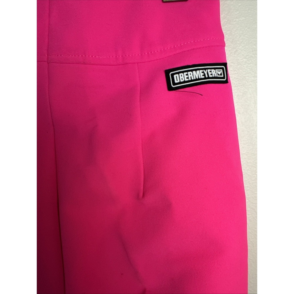 Vintage Obermeyer Neon Pink Stirrup Ski Pants 80s 90s Retro Womens Small